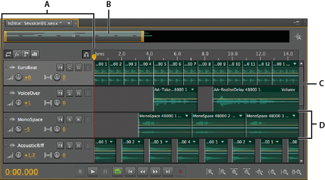 Understanding the multitrack editor