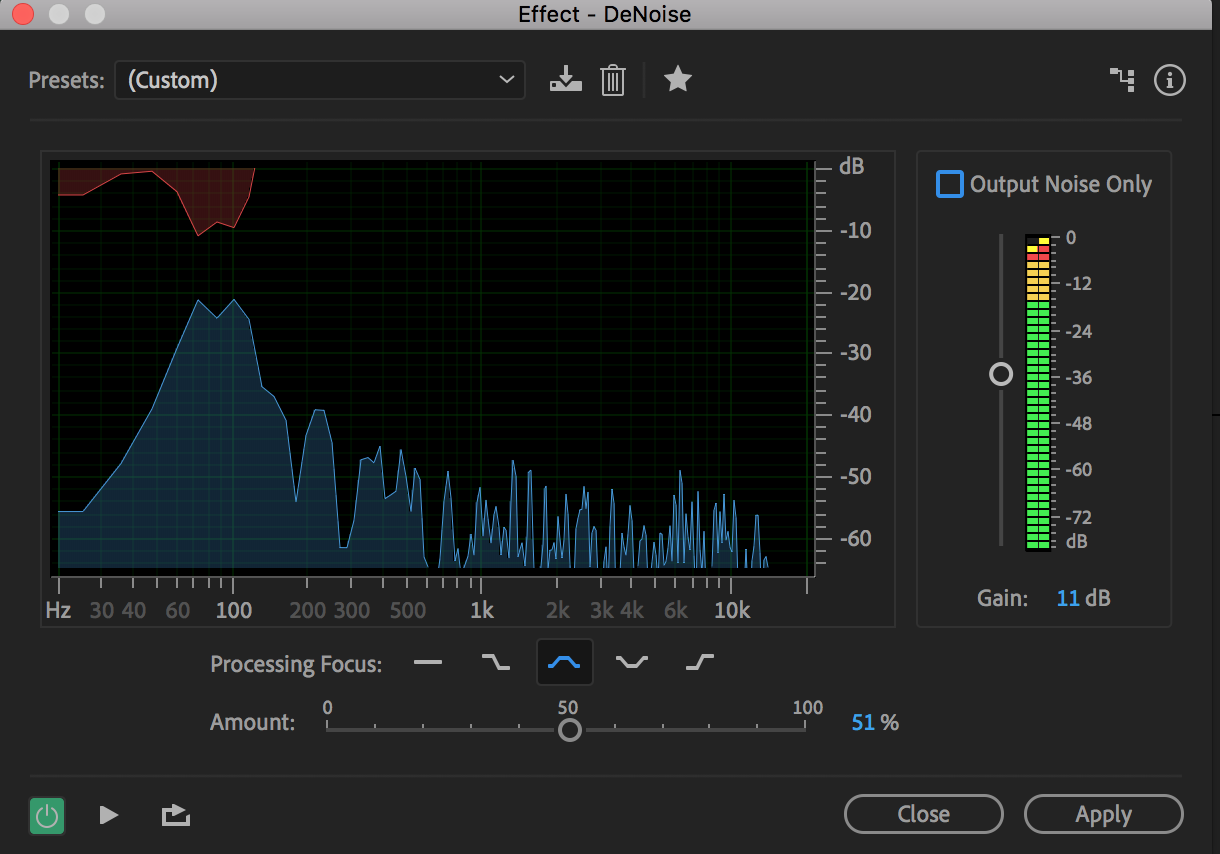 noise reduction adobe audition