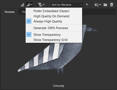 Zobrazit průhlednost na