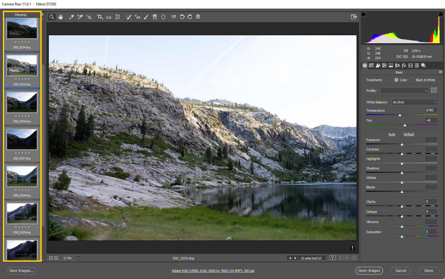 camera raw 9.7 mac