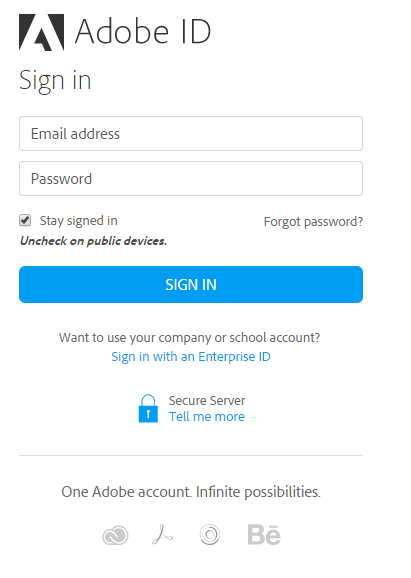 User Log in User Log in