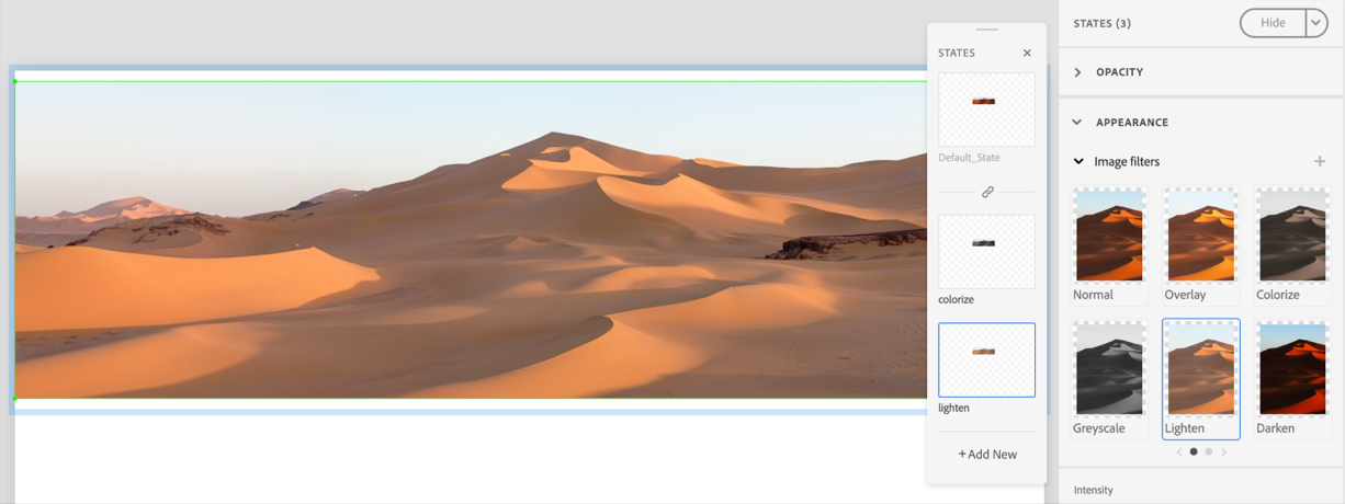 States in Adobe Captivate