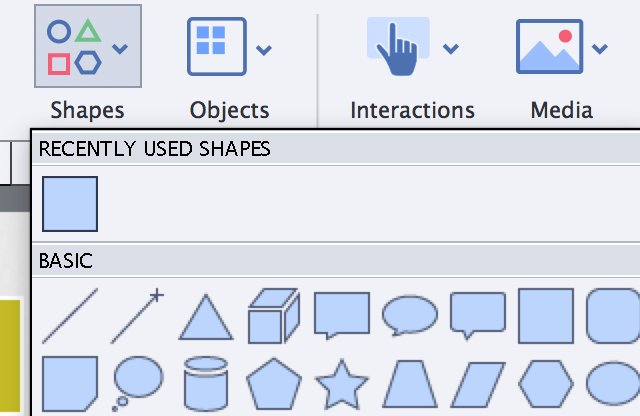 Add shapes to your project