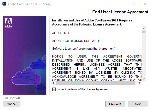 adobe coldfusion enterprise term license