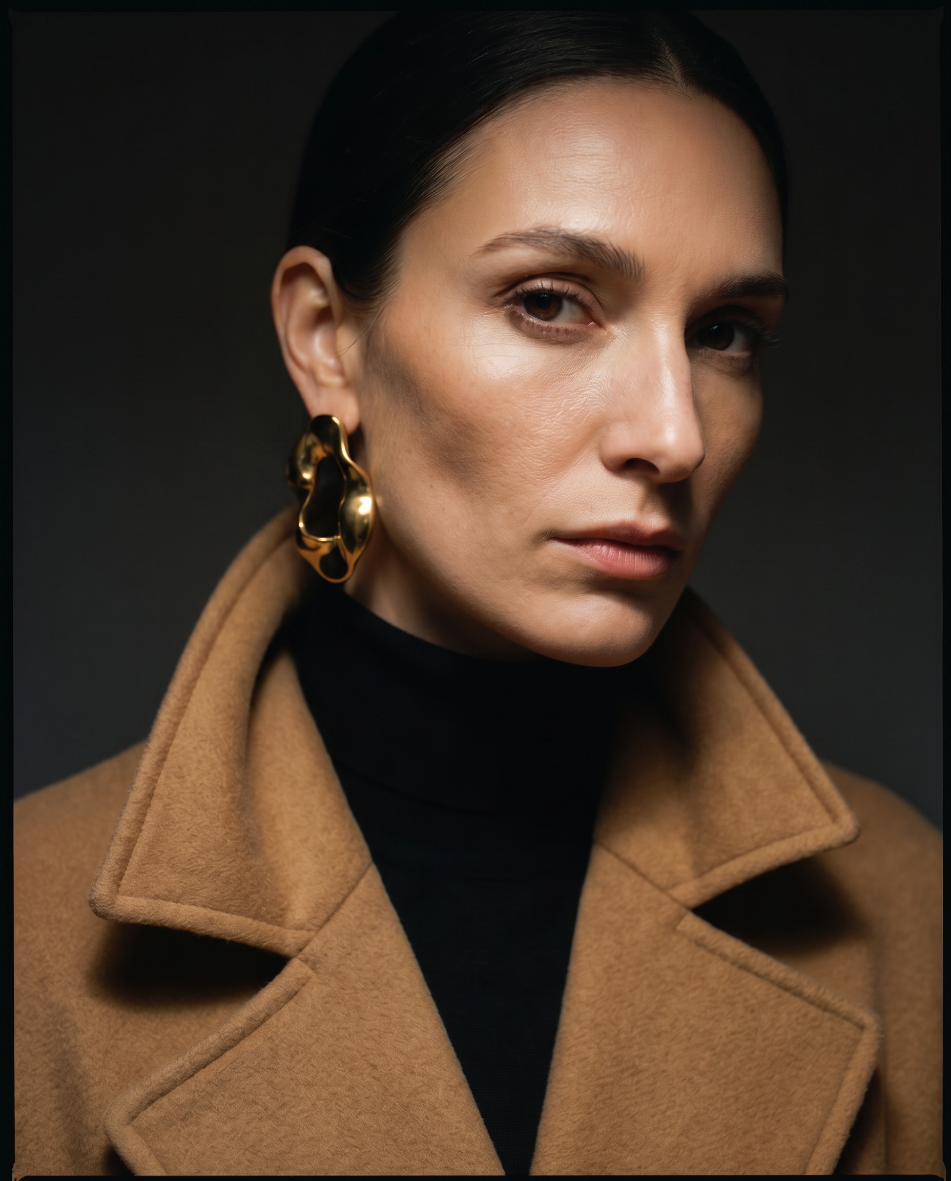Exposure-corrected fashion portrait, after