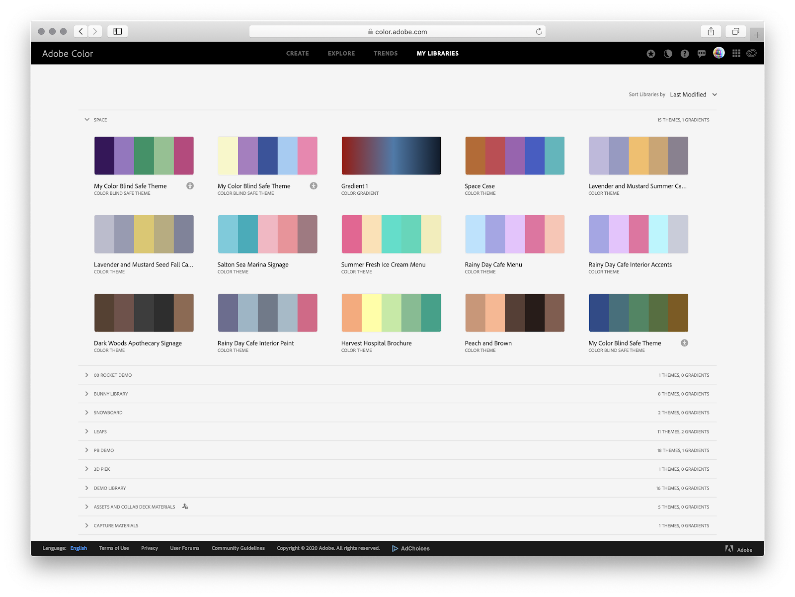 adobe color themes photoshop free download