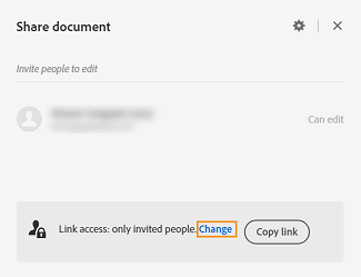 Select change and adjust link settings 