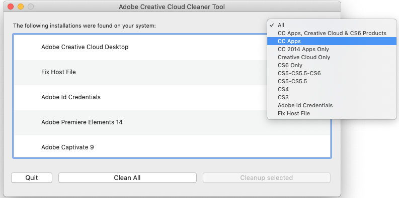 adobe cleaner tool mac