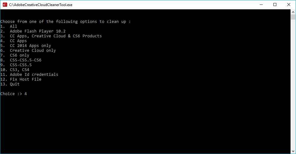 adobe creative cloud cleaner tool cc