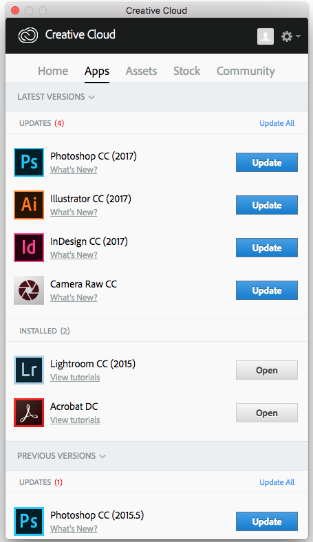 adobe creative cloud desktop app not working