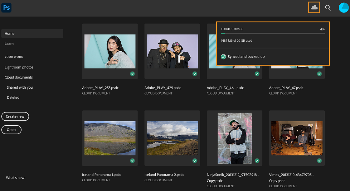 adobe creative cloud storage full