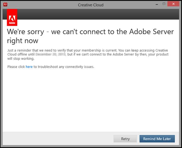 adobe offline license