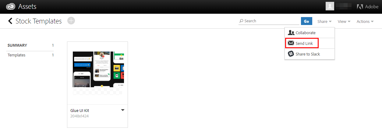 Share Adobe Creative Cloud files libraries prototypes and more