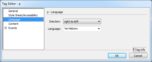 Tag Editor