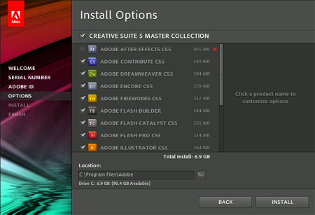 adobe creative suite 5 master collection software