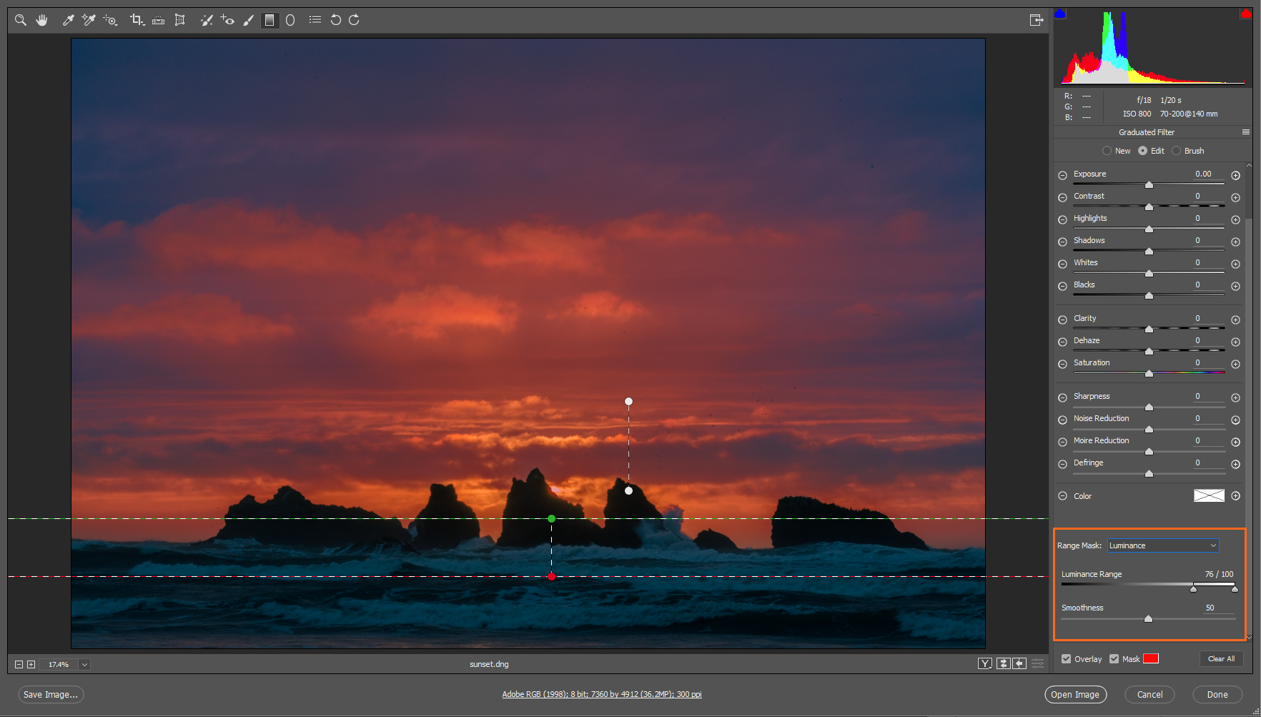 Make local adjustments in Adobe Camera Raw
