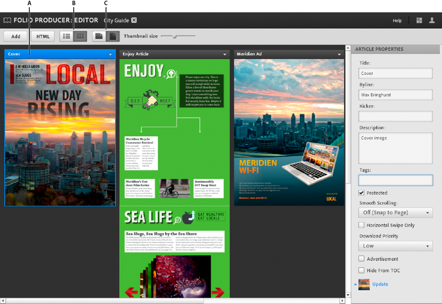 Folio Producer Editor
