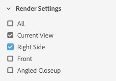 Render settings Render settings in Dimension CC