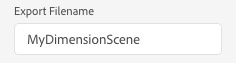 Export filename Name exported files in Dimension CC