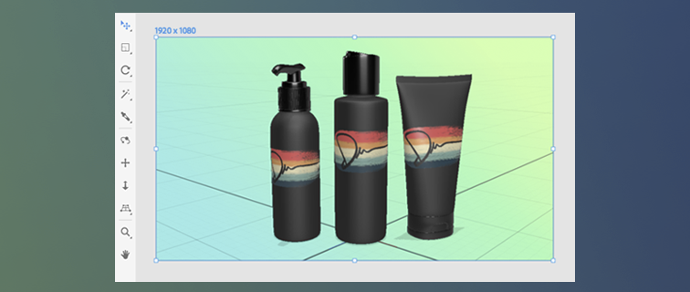 Work in a familiar canvas with zoom and pan tools and shortcuts.