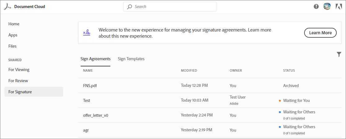 For Signature page For Signature page