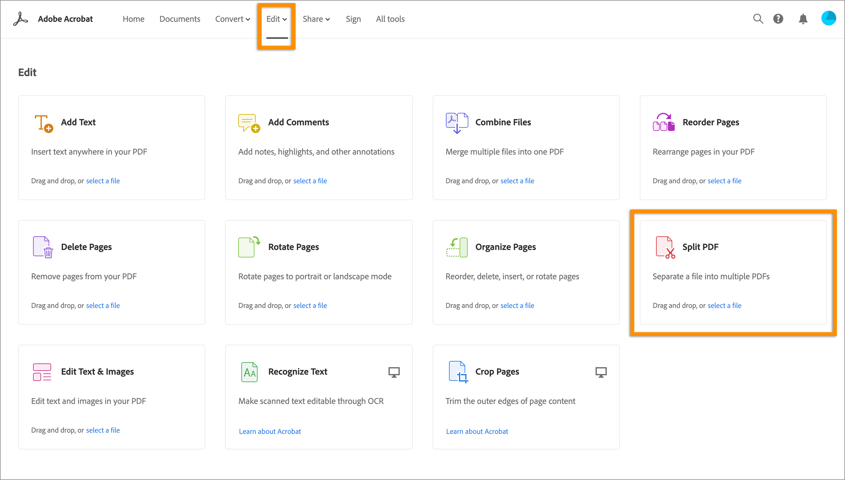 How to split a one page PDF into multiple pages using Adobe Acrobat Pro DC  