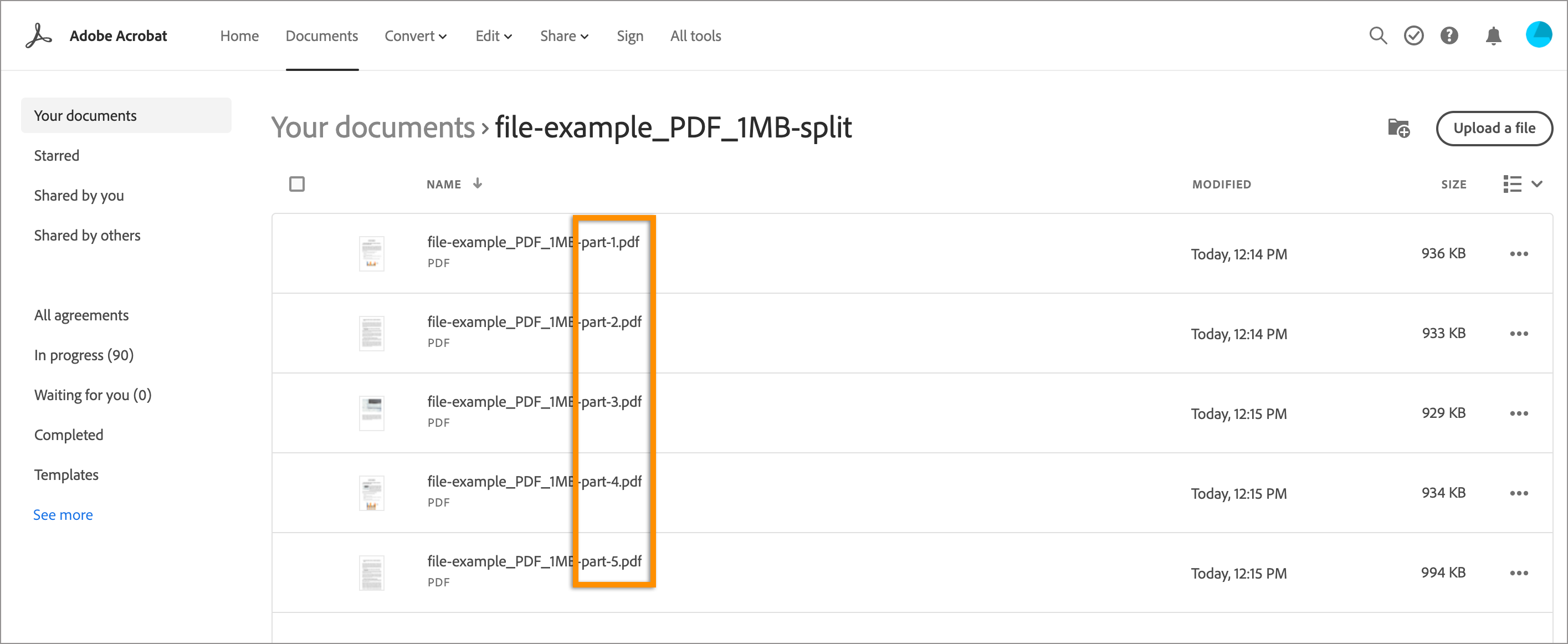 How to split a PDF file into separate PDFs online
