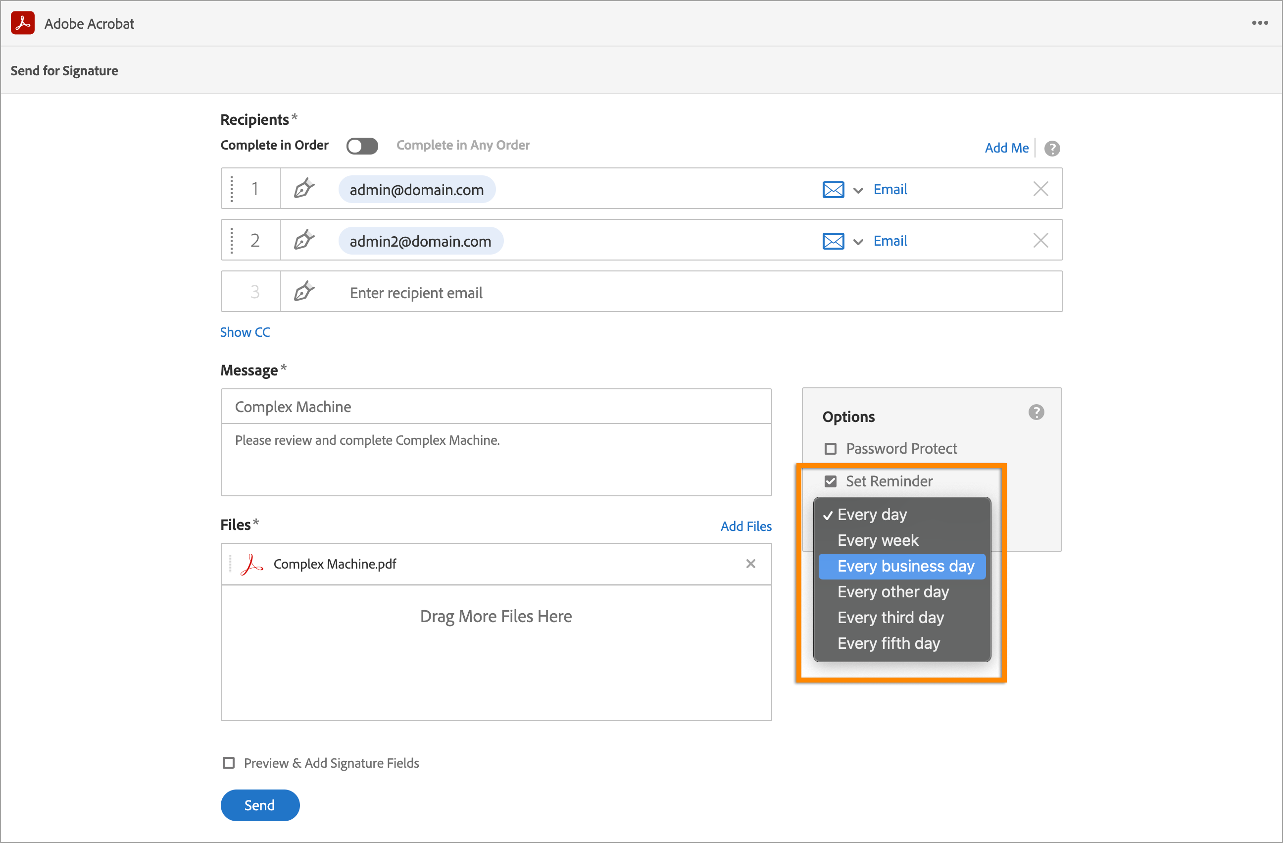 Adobe sign and fill box legscooking