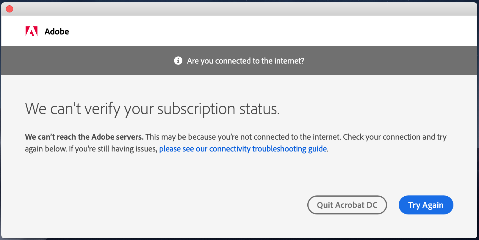 Acrobat Users Encountering Sign In Prompts Or Are Unable To Sign In