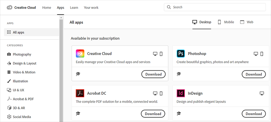 creative cloud wont install