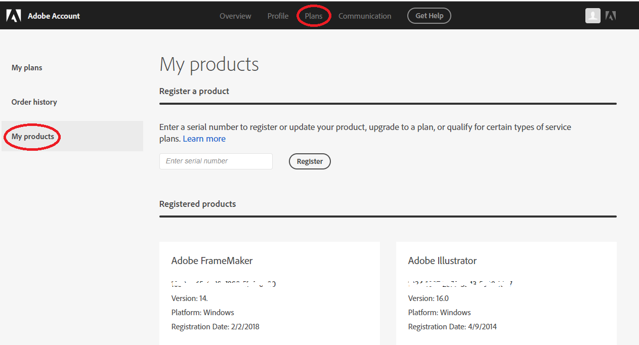 adobe photoshop elements serial number location