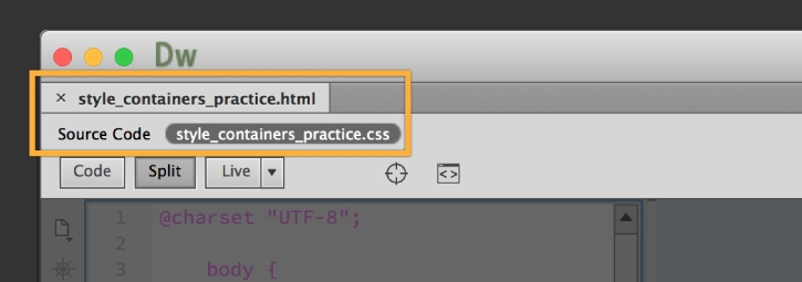 How to style page elements using CSS in Dreamweaver