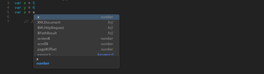 Code hinting and code completion