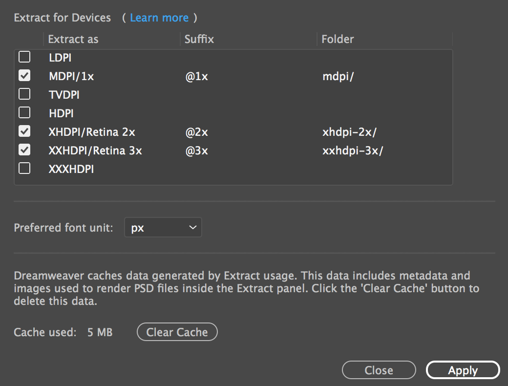 Extract for as. Adobe assets extract.