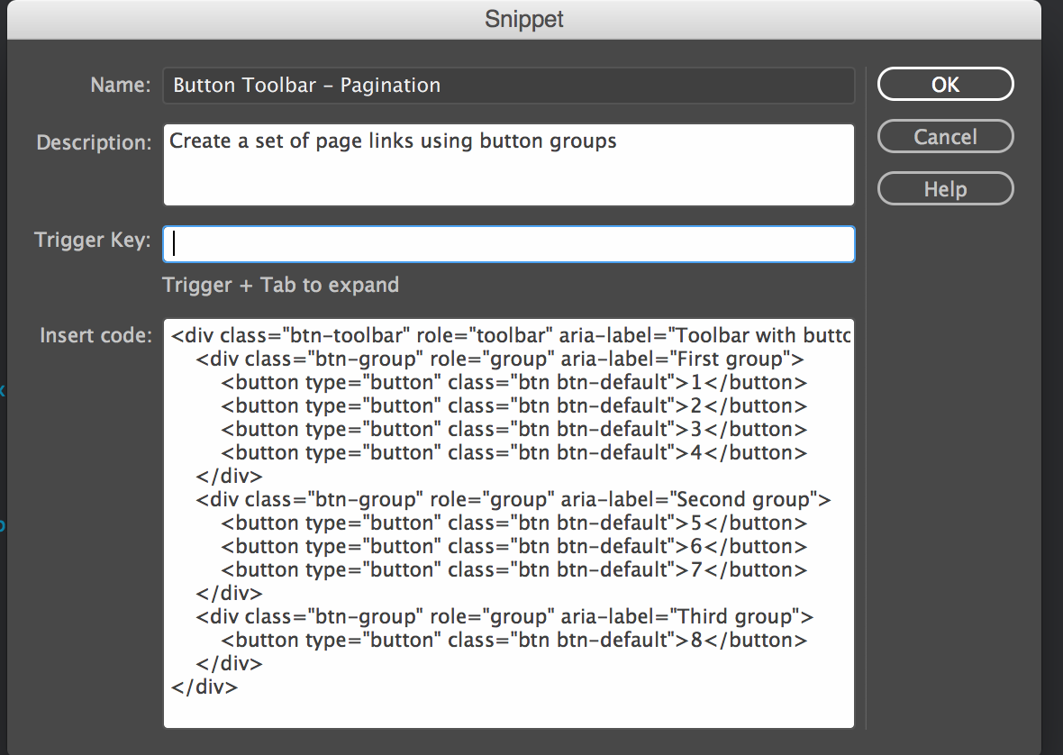 Learn how to reuse code in Dreamweaver with the Snippets panel image.