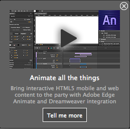 Edge Animate message