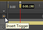 Insert trigger button
