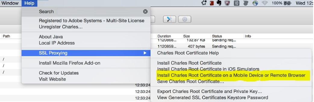 Charles Proxy certificate