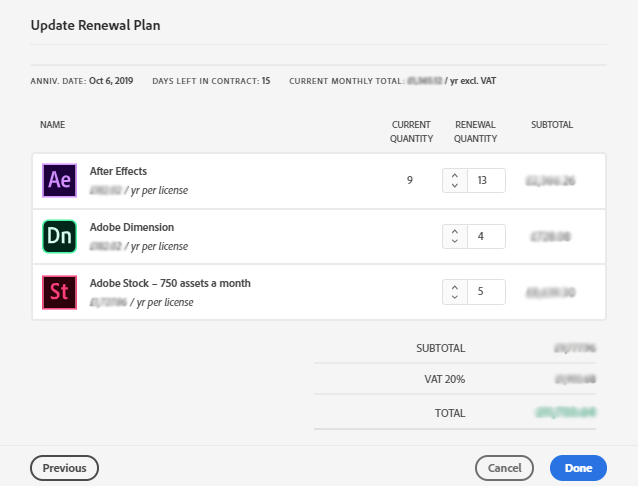 Teams membership: Renewals
