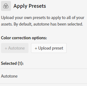 Choose color options