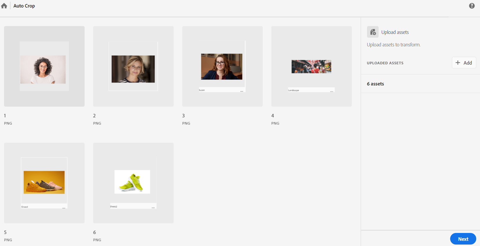 Lista de imágenes cargadas