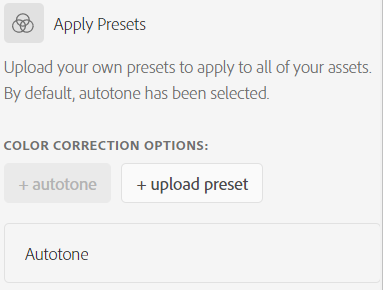 Upload background images Choose color options