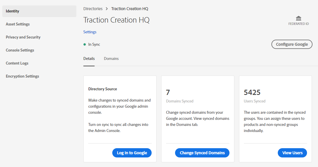 Google Sso Federation
