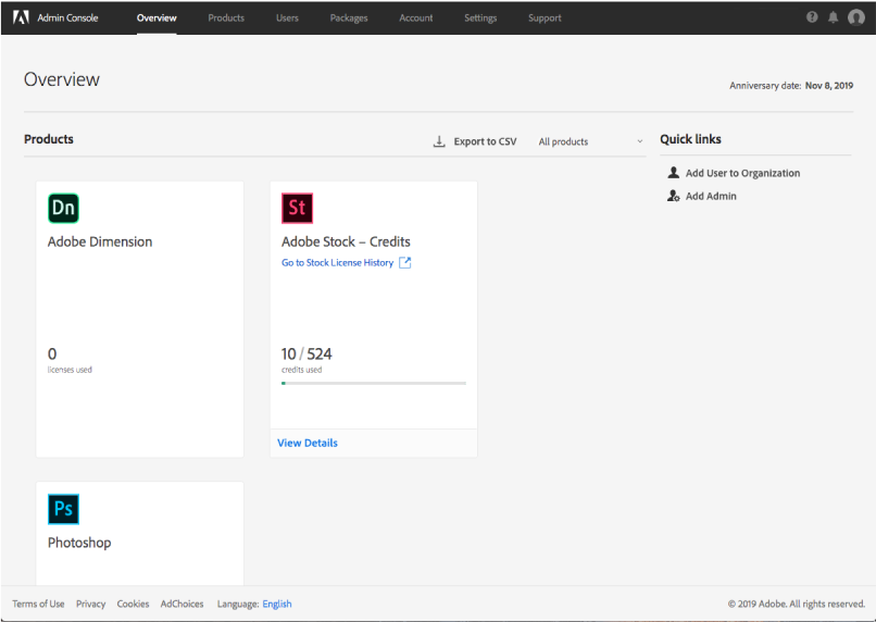 Find information on Adobe's VIP Select membership status