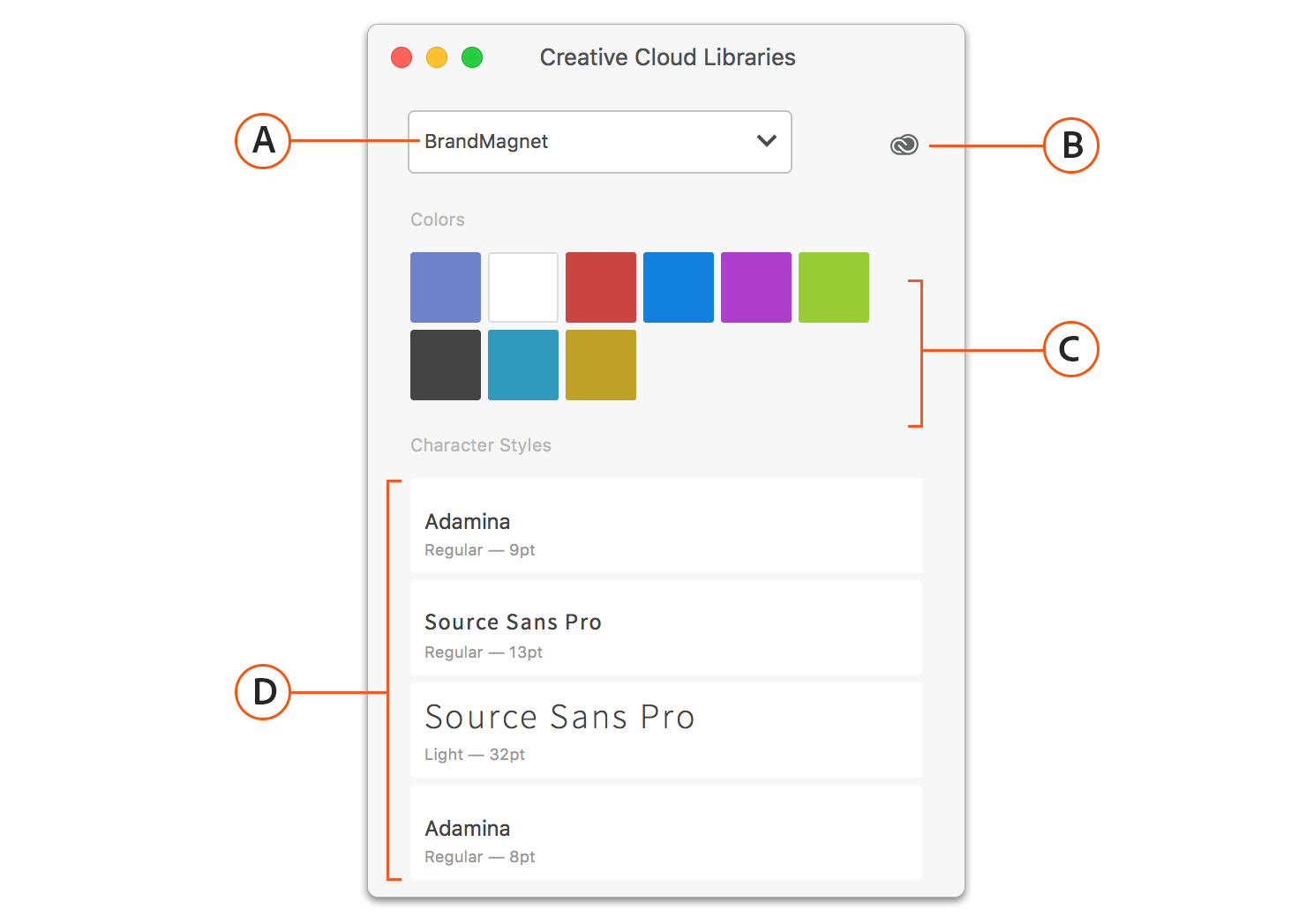 Creative Cloud Libraries in Adobe XD