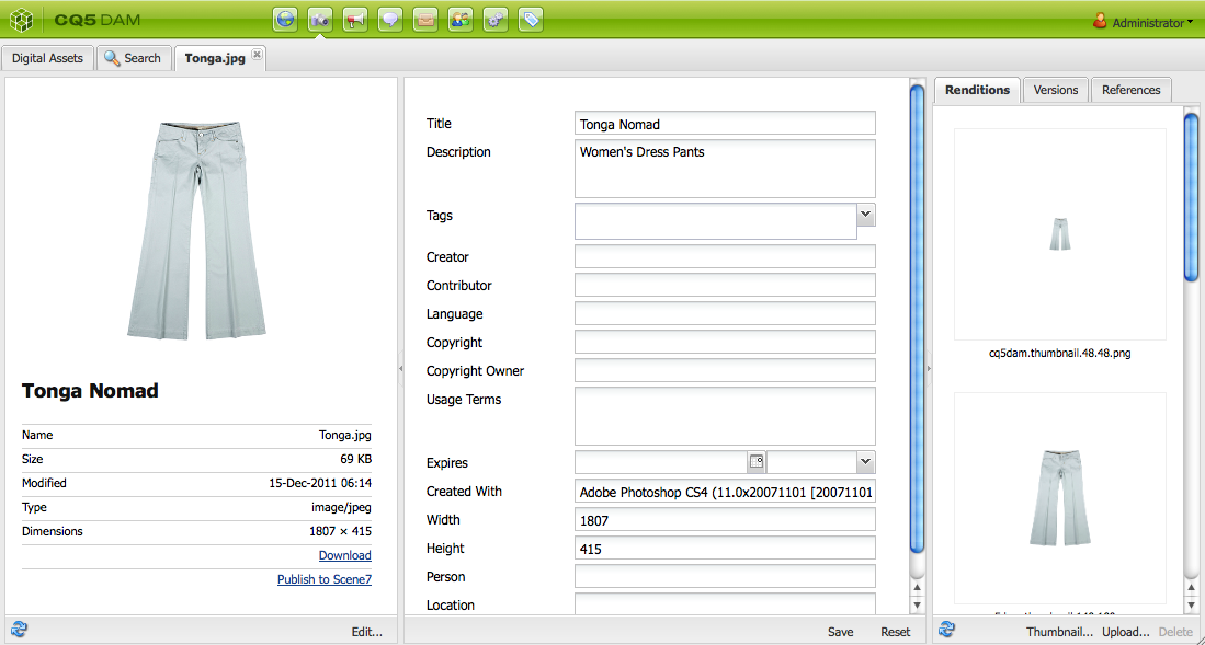 Adding Scene7 Features to your Page