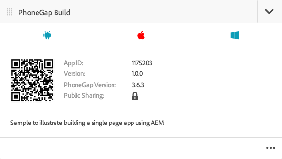 PhoneGap Build Tile PhoneGap Build Tile