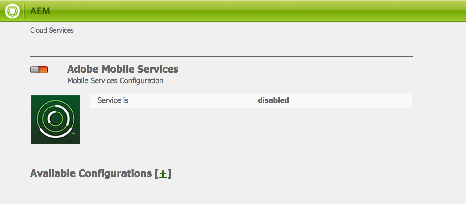 Adobe Mobile Services Cloud Service Adobe Mobile Services Cloud Service