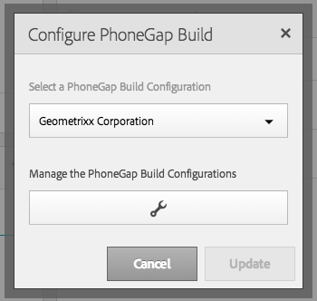 Configure PhoneGap Build Configure PhoneGap Build