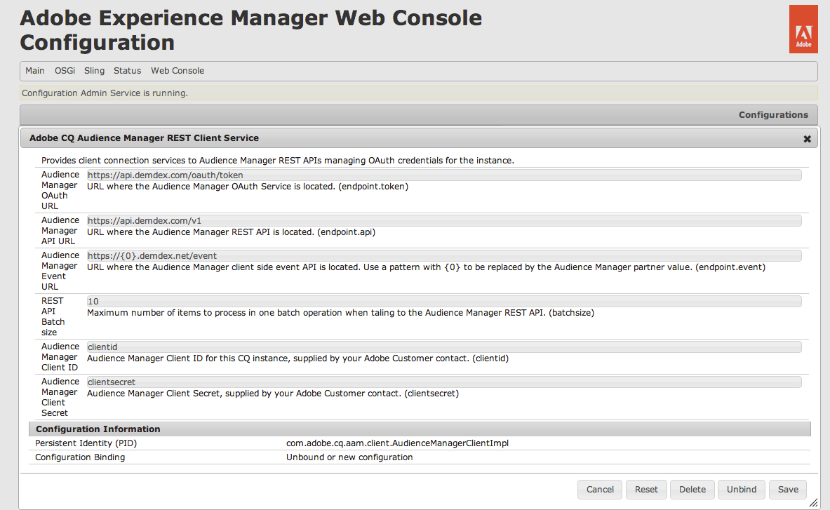 adobe audience manager destinations